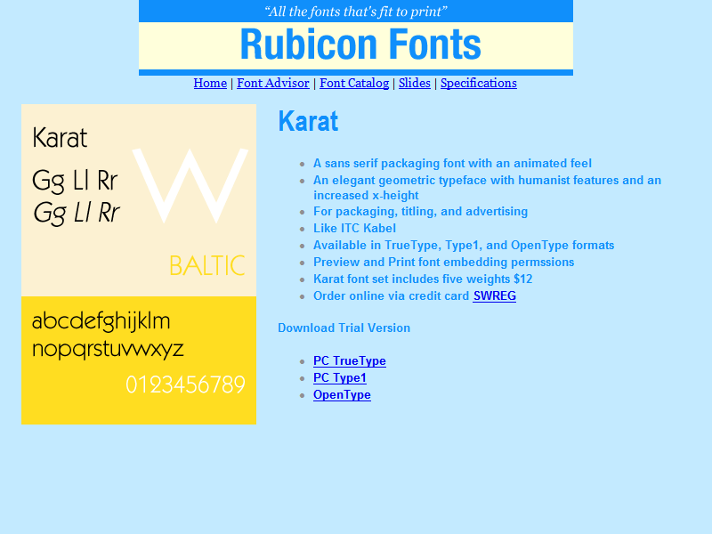 Karat Font TT